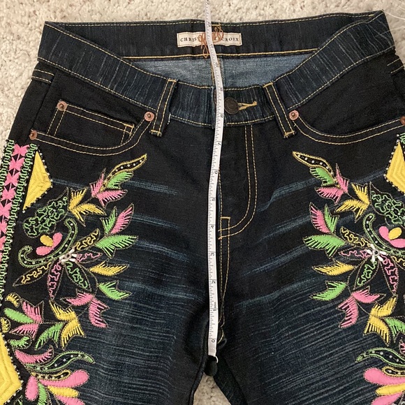 Christian LaCroix Absolutely Fabulous Fancy Decorated Denim Jeans NWOT - Picture 8 of 8